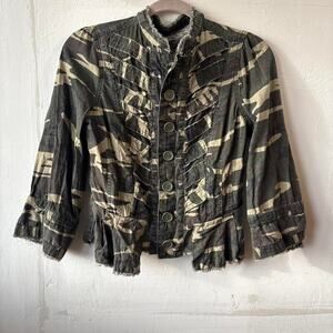 Y2K Camo Shirt Jacket